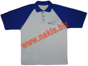 polo yaka tişört beyaz mavi